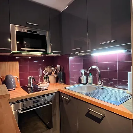 公寓 Le 41 Du Lyret - Type Pour Deux Avec Vue Sur Les Aiguilles Dans Centre 霞慕尼