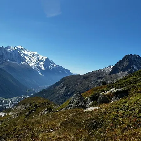 Apartman Le 41 Du Lyret - Type Pour Deux Avec Vue Sur Les Aiguilles Dans Centre Chamonix
